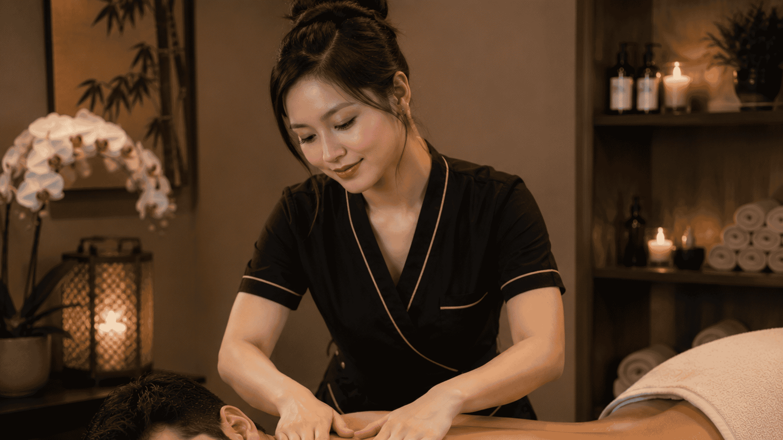 Relaxing full body massage